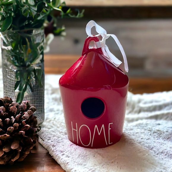 NEW RAE DUNN Red HOME Birdhouse - Picture 6 of 6